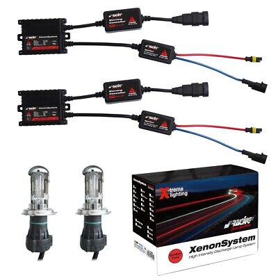 H4 Xenon Canbus Slim 5000°K 2 lampade fascio doppio + ballast 35W e relativi