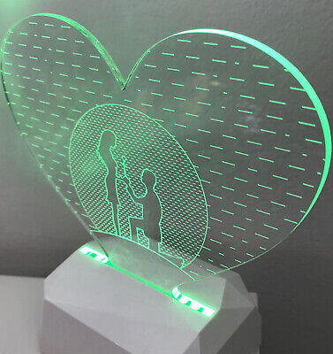 3D Acrilico Forma Cuore Figura Proposta Di Matrimonio (3DE904) <table