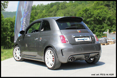 595 ABARTH 1.4 TURBO T-JET (160CV) 2012-- Terminale a 2 silenziatori con uscita