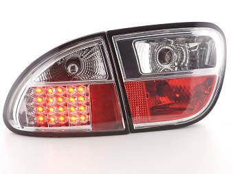 Coppia Fari Fanali Posteriori Tuning LED Leon (1M) 1997-2005 cromato