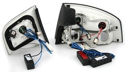 Coppia Fari Fanali Tuning LED Posteriori A4 B7 04-07 Berlina Fume' Rosso