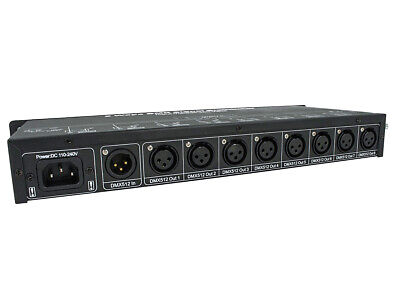 Amplificatore Distributore Segnale DMX 512 Signal Distributor 8 Canali 220V DMX