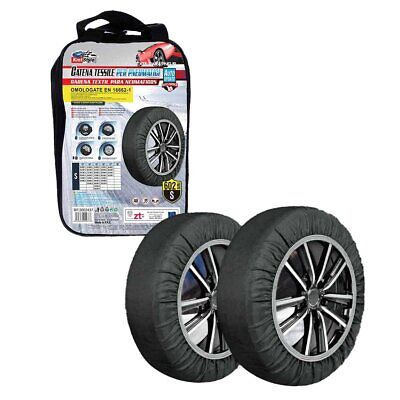 Calze Da Neve per Auto Omologate EN 16662-1-2020 Colore Nero Misura S Catena