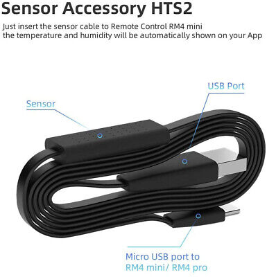 Broadlink HTS2 Sensore Remoto Per Monitore Temperatura e Umidita Ambiente Compa