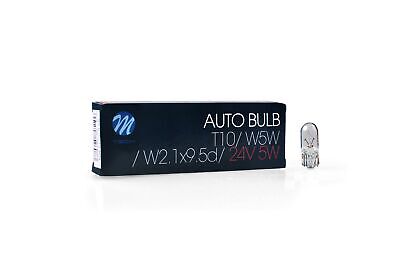 LOTTO DI 10 PEZZI Lampada M-TECH T10 W5W 24V/5W