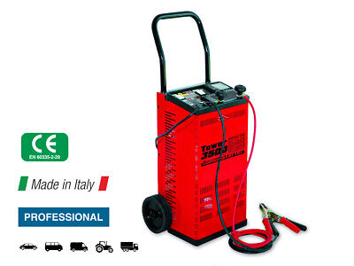 Electromem Tower 3500 Caricabatterie Manuale con Avviamento 12V 24V 45A