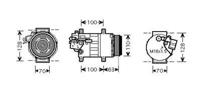 MERCE KOMPRESSOR COMPATIBILE CON MERCEDES Classe A W-169