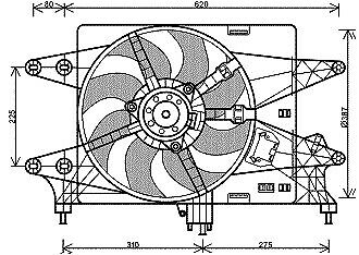 Elettroventola completa DOBLO 02-10 1.4+1.6 1.4i-8V 1.6i-16V Bipower -AC