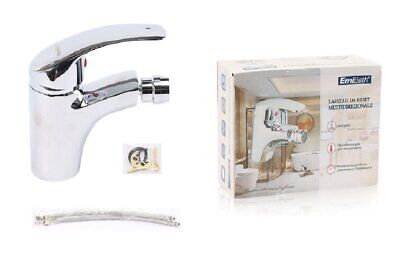 Kit Miscelatore Rubinetto Bidet Monocomando Testa Mobile Misura 140x130mm