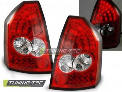Coppia Set Fari Fanali Posteriori Tuning 300C 05-08 Rosso/Bianco LED