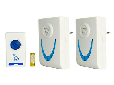 Campanello Senza Fili Doppio Alimentazione 220V Con Spina EU Distanza 50 Metri