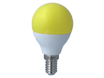 Lampada A Led E14 G45 4W 220V Colore Yellow Giallo <ul><li>lampada colorato