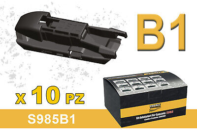 Kit 10 Attacchi B1 Per Spazzole Tergicristallo Carall S985 Flat e T191 Ibrida