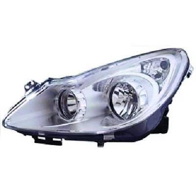 Faro fanale anteriore Sinistro CORSA D 06-01/11 VALEO H7+H1 motorino regol.