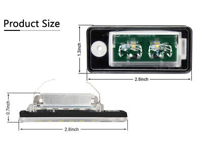 Kit Luci Targa Led Q7 A4 A3 A8 A6 S6 Canbus 6000K 10W 12V IP67