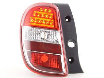 Coppia Fari Fanali Posteriori Tuning LED Micra K13, rosso/chiaro