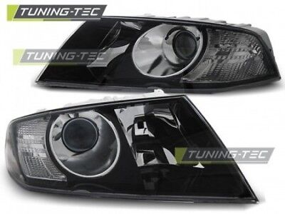 Coppia set Fari Fanali Anteriori Tuning OCTAVIA 04-08 Nero Alogeni