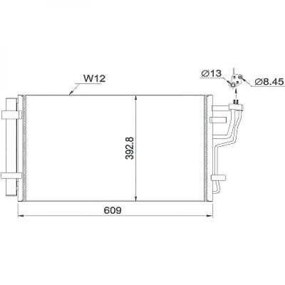 Condensatore clima CEE'D 12/2006 i30 benzina 976062L700FFF 575x385