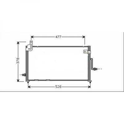 Condensatore clima MATIZ 01-05 tutte da telaio 754654