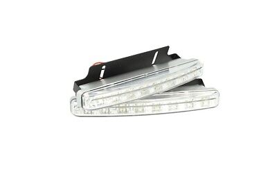 Kit Luci Diurne 8 Led Con Lente Day Light DRLs 12V Universale Auto Moto Camper