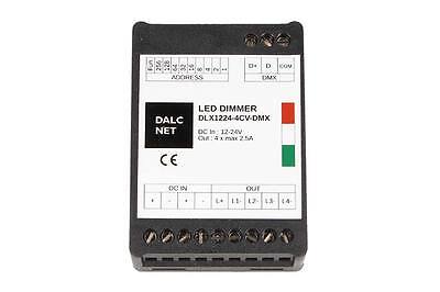Dalcnet DLX1224-4CV-DMX Led Dimmer DMX512 4 Ch RGB RGBW