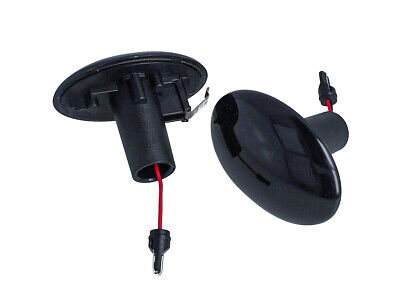 Kit Freccia Laterale a Led Side Marker Lente Nero Fume Luce Bianco Per R56