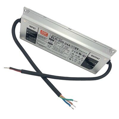 MeanWell ELG-200-24A-3Y Alimentatore IP67 200W 24V 8,4A Input 220V e 110V