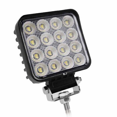 Faro Led da Lavoro Work Light Lampada Supplementare Quadrato 4,3'' 64W 6400LM