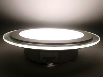 Faretto Led Da Incasso Rotondo 12W Diametro 160mm Bianco Caldo Con Vetro Disegno