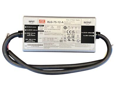 MeanWell XLG-75-12-A Alimentatore IP67 60W 12V 5A Input 220V 110V