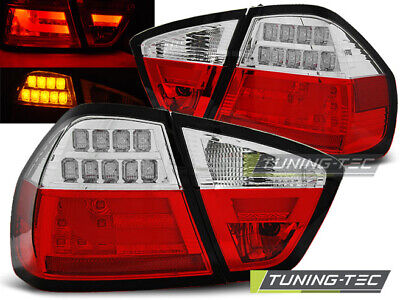FANALI POSTERIORI LED BAR ROSSO WHIE per E90 03.05-08.08