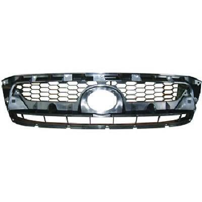 Calandra griglia nero HILUX, 08-10 doppia cabina, bordo nero, griglia cro