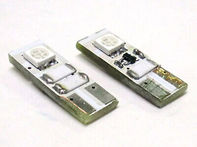Lampada Led Canbus T10 W5W 2 Smd Blue No Errore Check Luci 12V Con Resistenza
