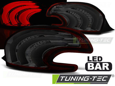 Coppia Faro Fanale Tuning Posteriore 208 4.2012   2019 Fume' Rosso LED BAR