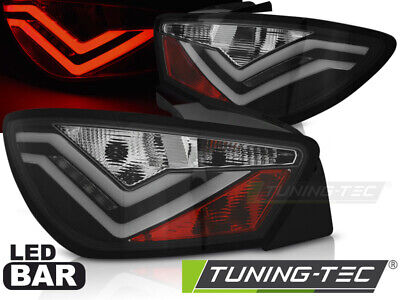 LED BAR TAIL LIGHTS BLACK fits IBIZA 6J 3D 06.08-12