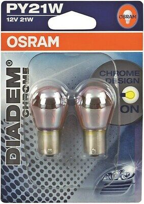 Lampadina TUNING OSRAM DIADEM cromata PY21W BAU15 coppia 7507DC-02B