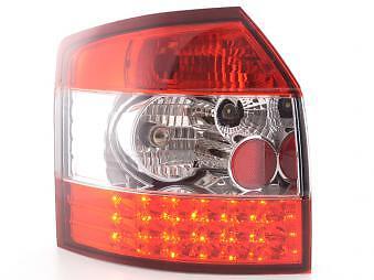 Coppia Fari Fanali Posteriori Tuning LED A4 Avant (8E) 01-02 Rossi
