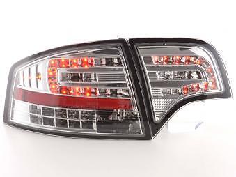 Coppia Fari Fanali Posteriori Tuning LED A4 Berlina (8E) 04-07 cromato