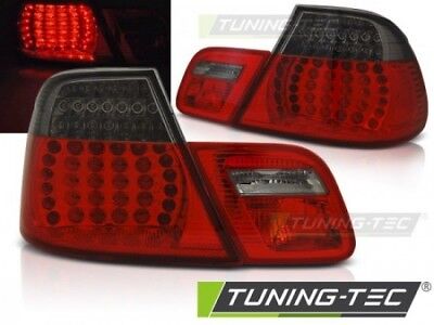 Coppia Fari Fanali anteriori Tuning E46 04.2003 > 2006 COUPE Fume' Rosso LED