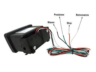Faro Led Posteriore Luci Posizione Stop Retromarcia 3 In 1 WRX STI 2011-