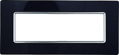 ETTROIT Placca In Vetro Serie Solar 6P Colore Acciaio Scuro Compatibile Con