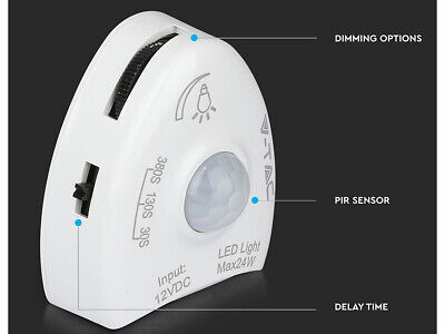 Kit Strip LED 1.2M 2.8W/M Luce Scendiletto Doppio 4000K Dimmerabile