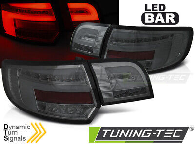LED BAR TAIL LIGHTS SMOKE SEQ fits A3 8P 5D 03-08