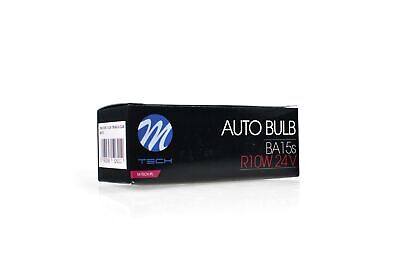 LOTTO DI 10 PEZZI Lampada M-TECH R10W G18 BA15s 24V/10W CLEAR