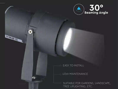 Faretto LED da Giardino 12W con Picchetto Colore Grigio 3000K IP65 SKU-217550