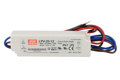 Alimentatore Trasformatore CV MeanWell LPV-20-12 Impermeabile IP67 12V 20W
