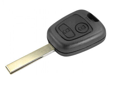 Guscio Chiave Telecomando 2 Tasti Con Lama HU83 Batteria Su Circuito Senza