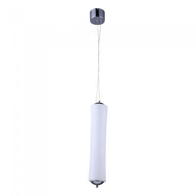 Lampada Led A Sospensione Moderno Forma Canna Bamboo Verticale D125X490mm 18W