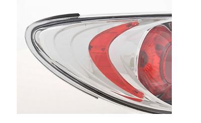 Coppia fari fanali posteriori TUNING 206 98-05 3/5 porte CROMATI