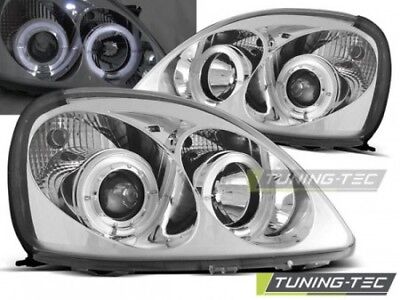 Coppia Fari Fanali Tuning YARIS 04.99-09.03 ANGEL EYES Cromato